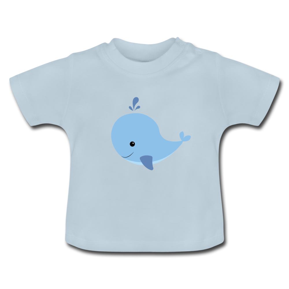 Baby Bio-T-Shirt Willi Wal - Hellblau