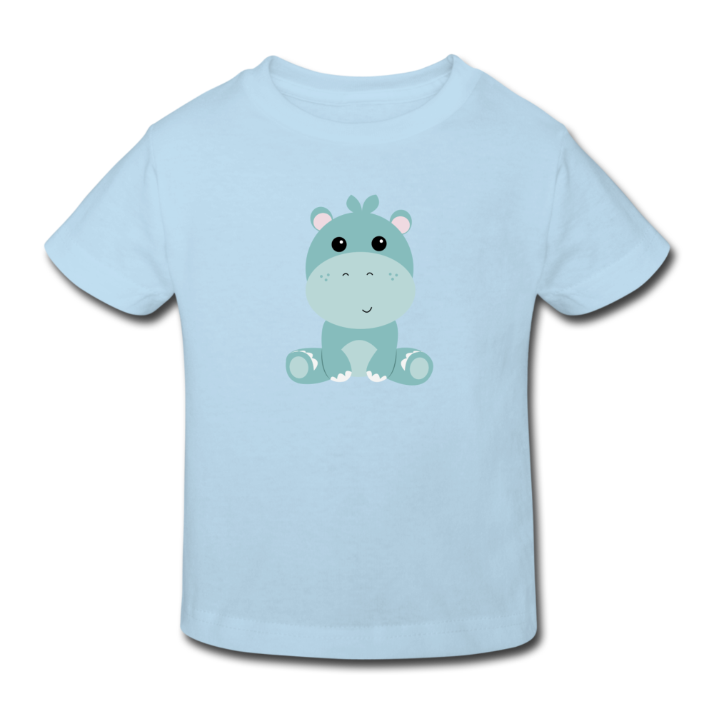 Kinder Bio-T-Shirt Nils Nilpferd - Hellblau