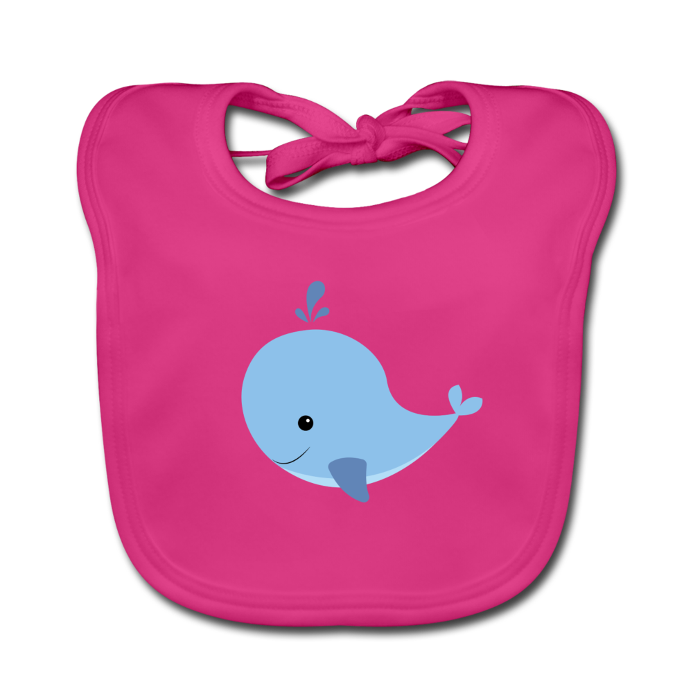 Baby Bio-Lätzchen Willi Wal - Fuchsia