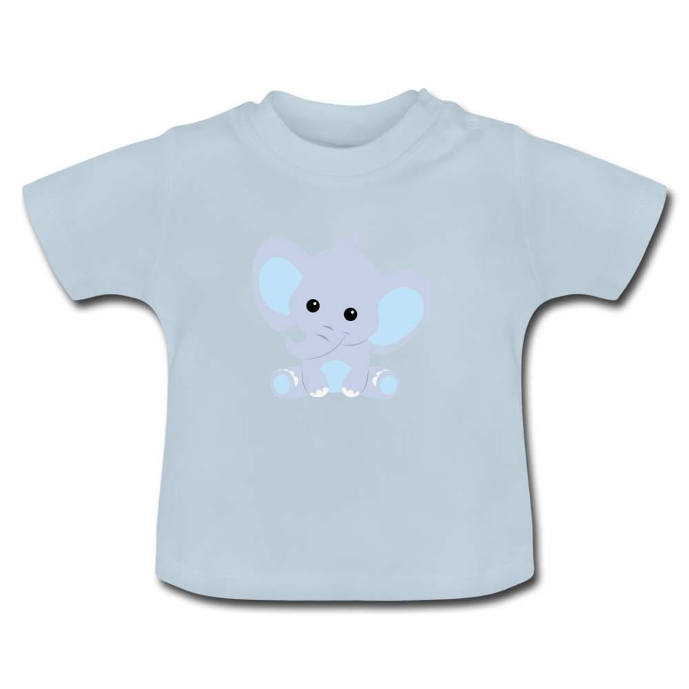 Baby Bio-T-Shirt Elli Elefant - Hellblau