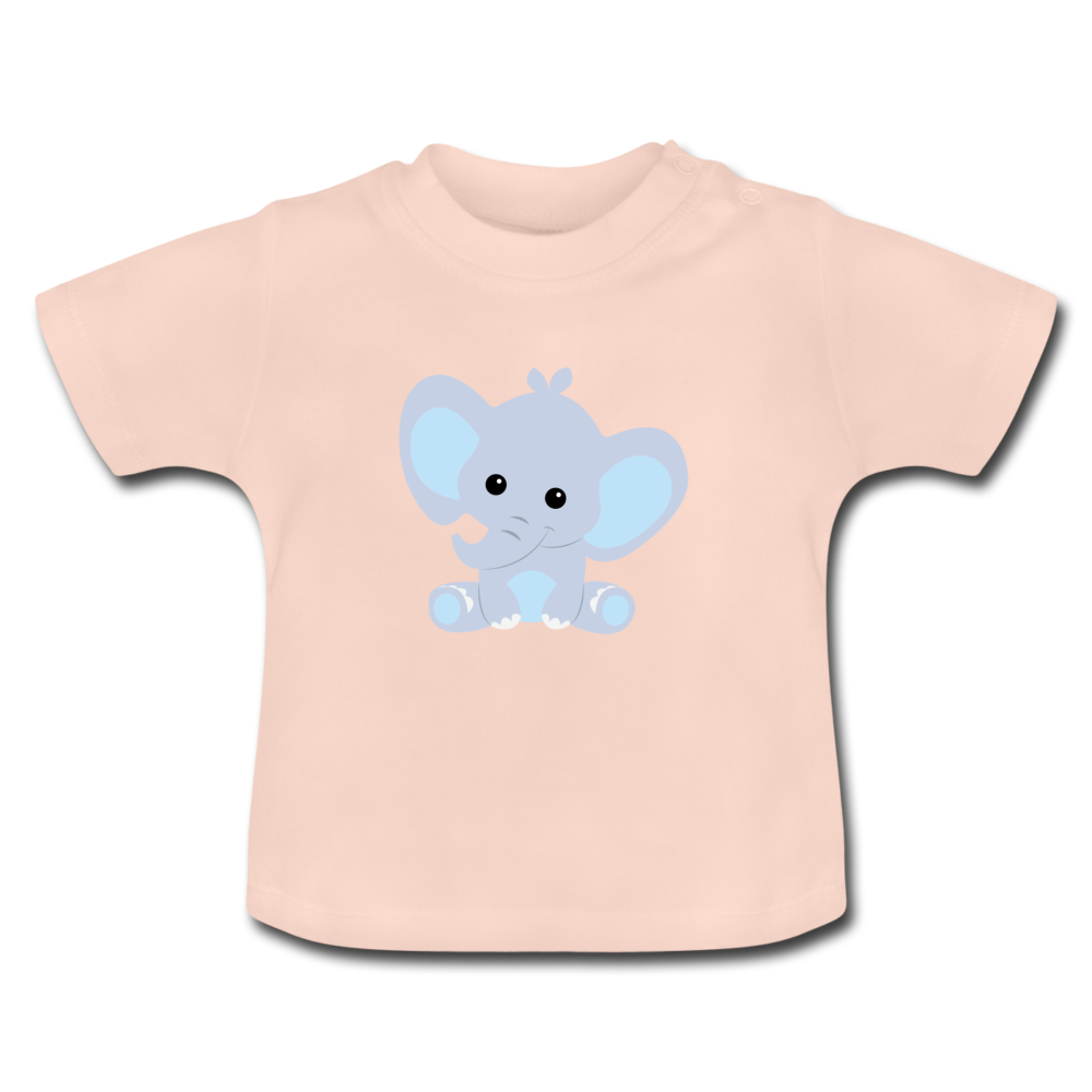 Baby Bio-T-Shirt Elli Elefant - Kristallrosa