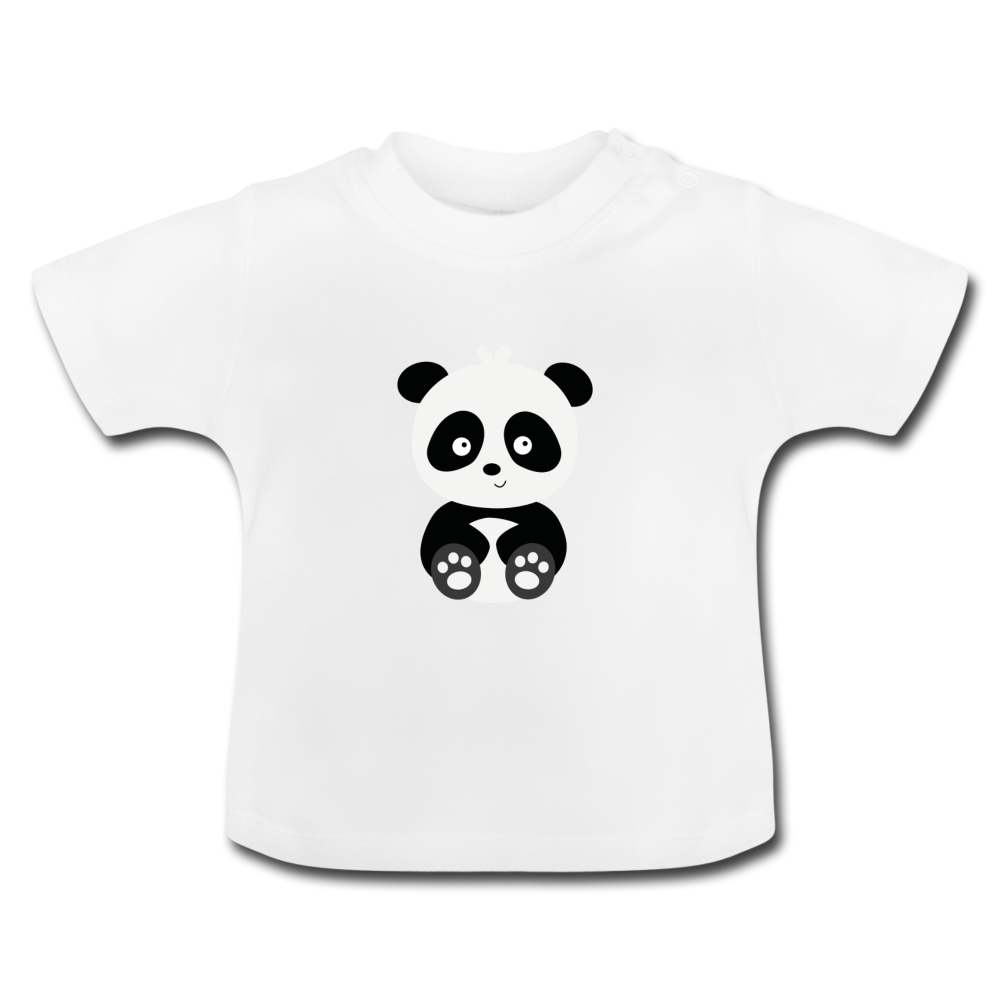 Baby Bio-T-Shirt Pat Panda - Weiß