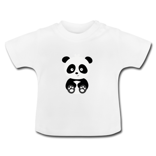 Baby Bio-T-Shirt Pat Panda - Weiß