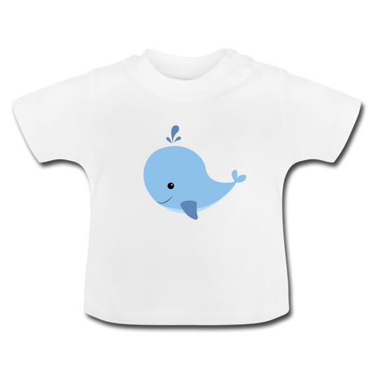 Baby Bio-T-Shirt Willi Wal - Weiß