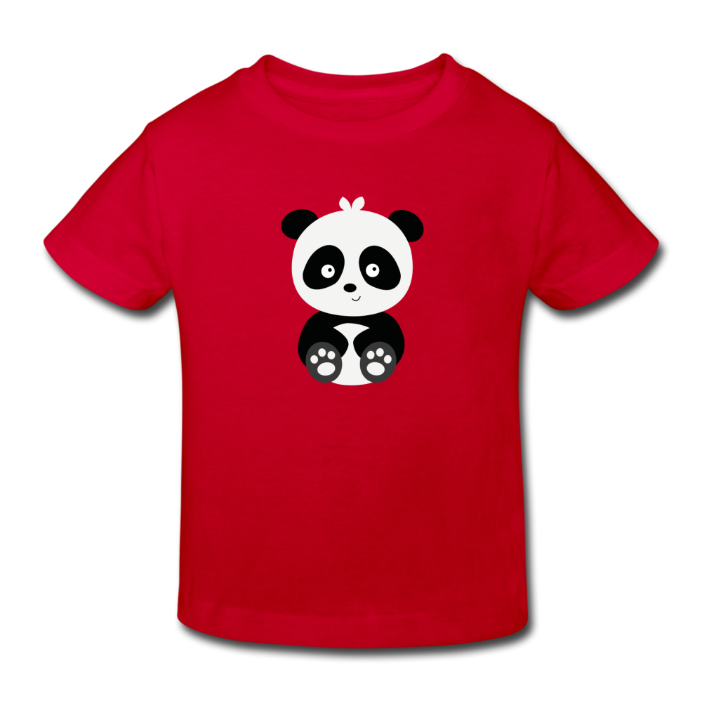 Kinder Bio-T-Shirt Pat Panda - Rot