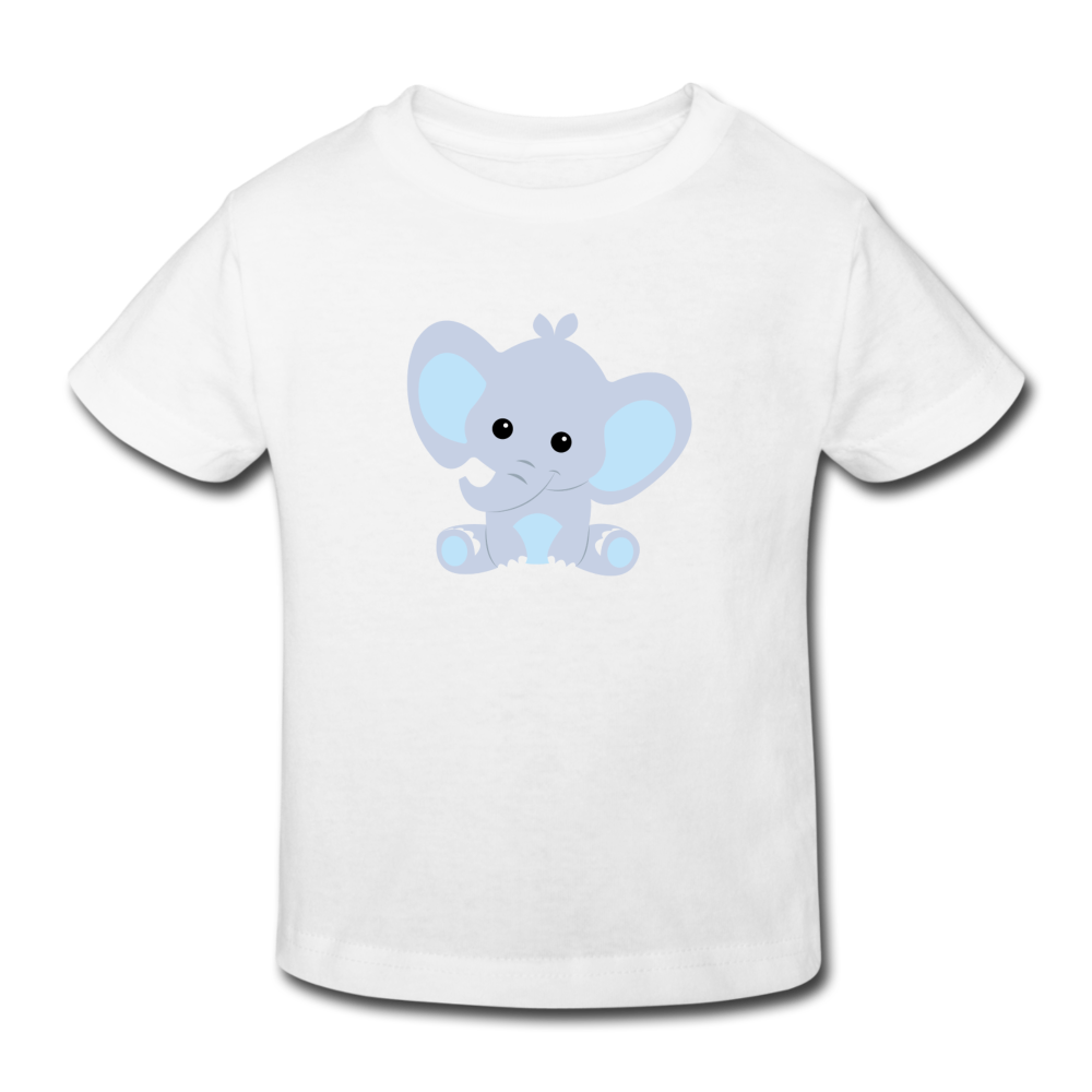 Kinder Bio-T-Shirt Elli Elefant - Weiß