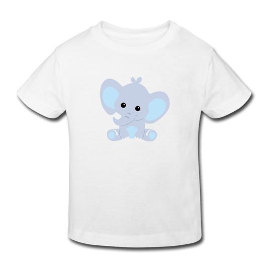 Kinder Bio-T-Shirt Elli Elefant - Weiß