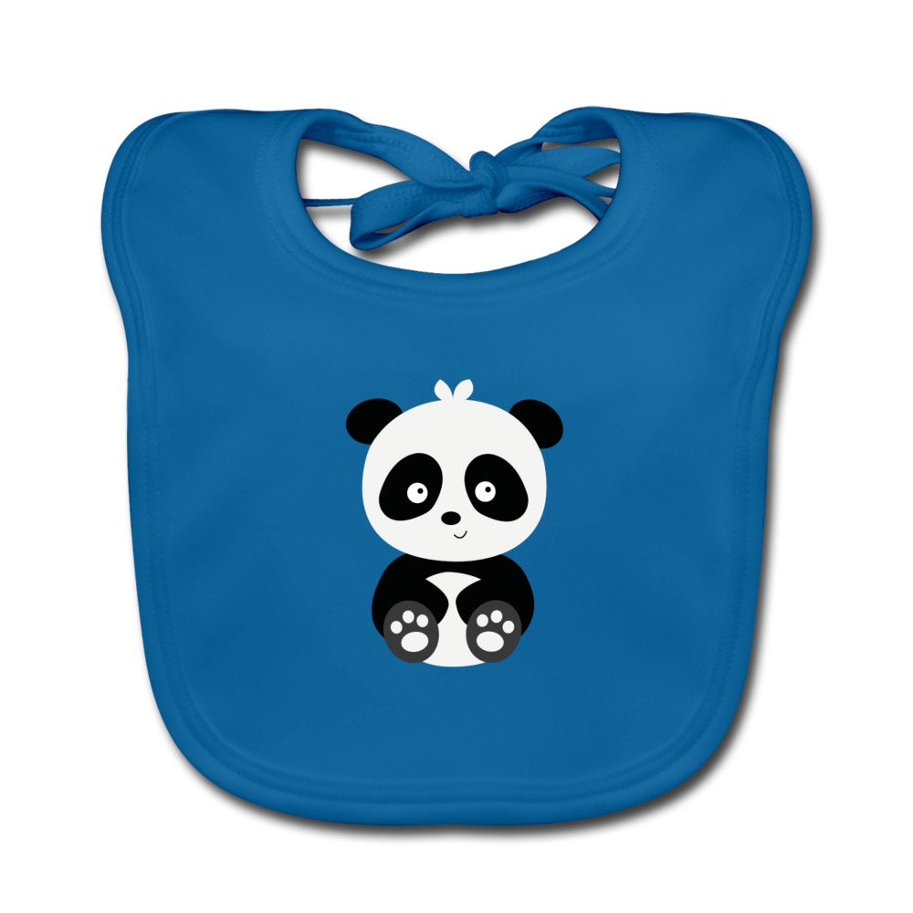 Baby Bio-Lätzchen Pat Panda - Pfauenblau