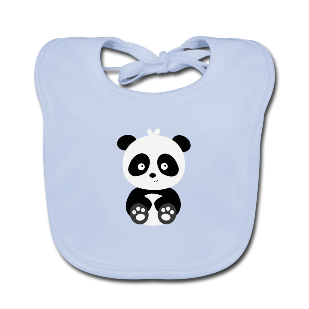 Baby Bio-Lätzchen Pat Panda - sky Blue
