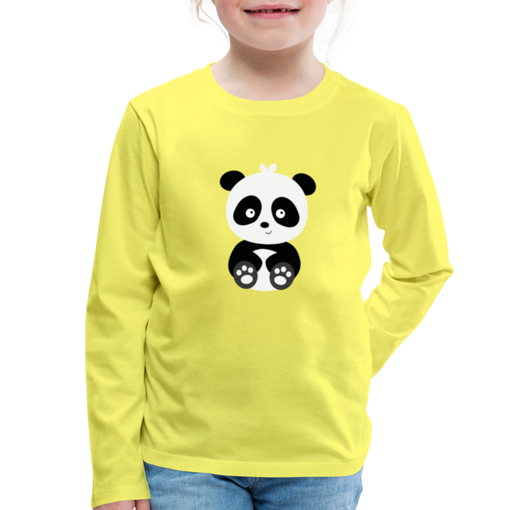 Bio-Langarmshirt Pat Panda - Gelb