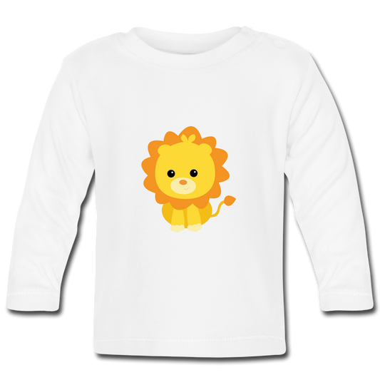 Baby Bio-Langarmshirt Leo Löwe® - Weiß